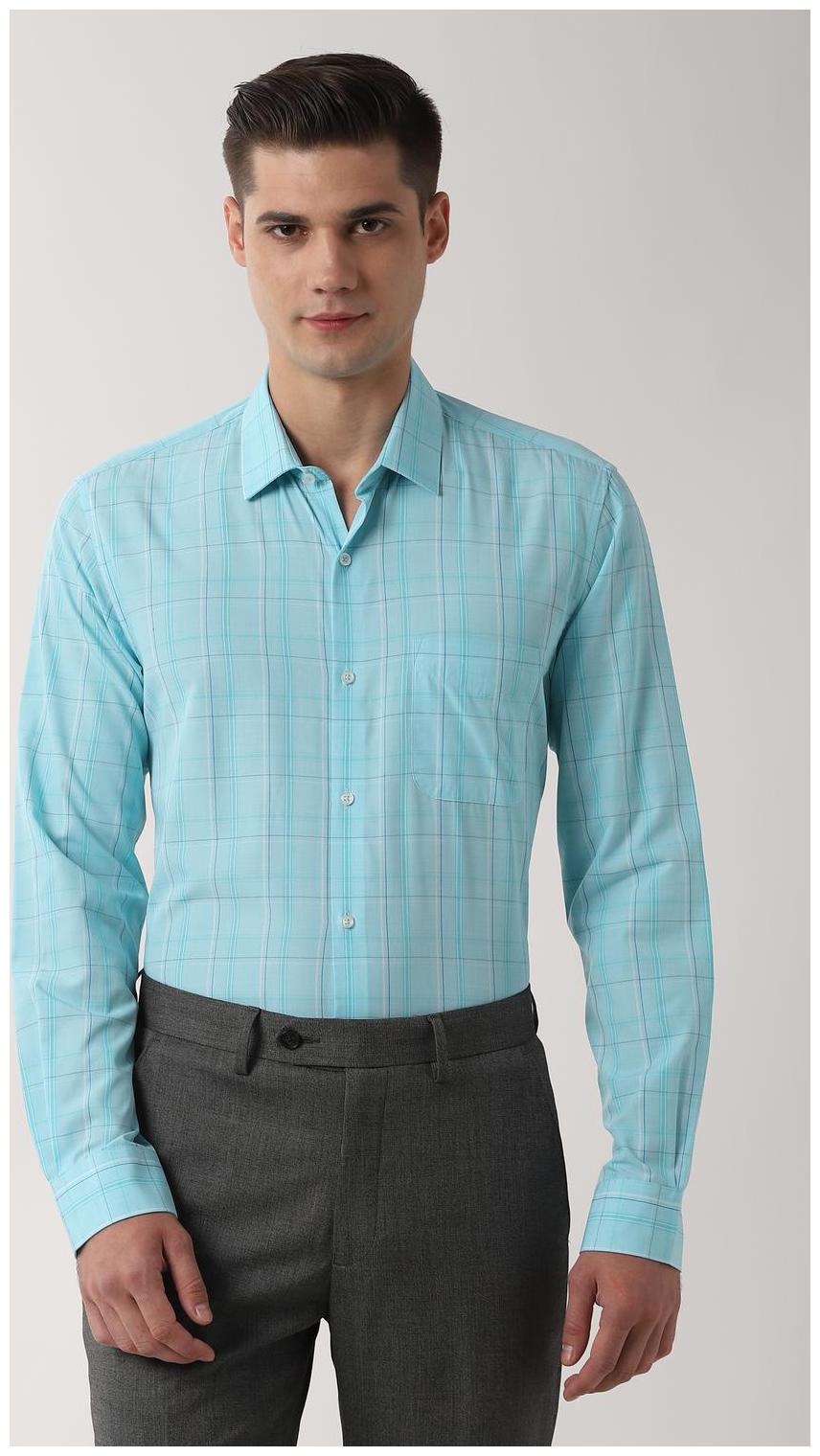 

Peter England Men Regular fit Formal Shirt - Blue