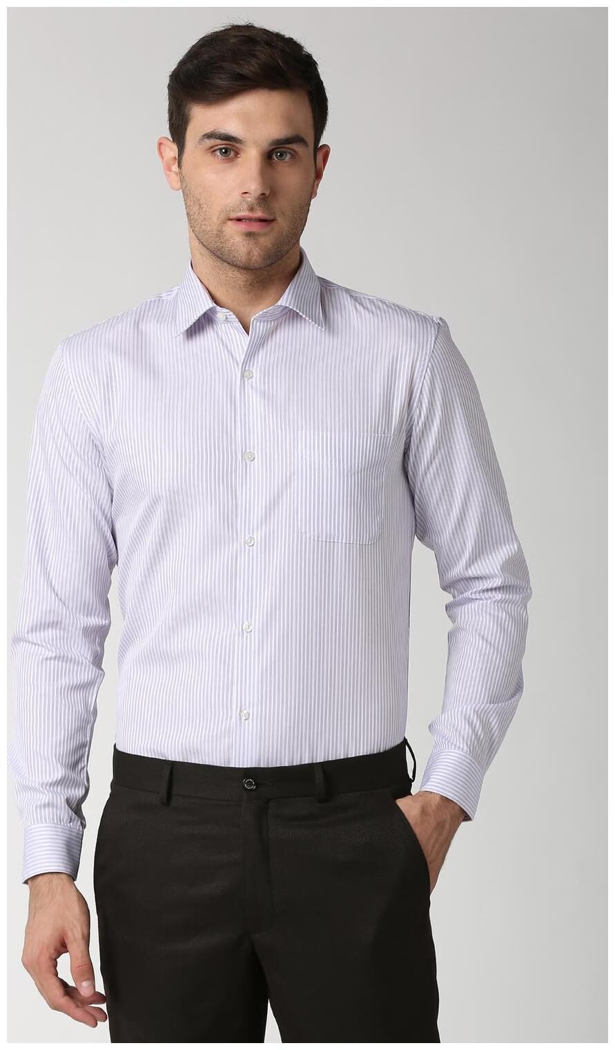 

Peter England Men Slim fit Formal Shirt - White