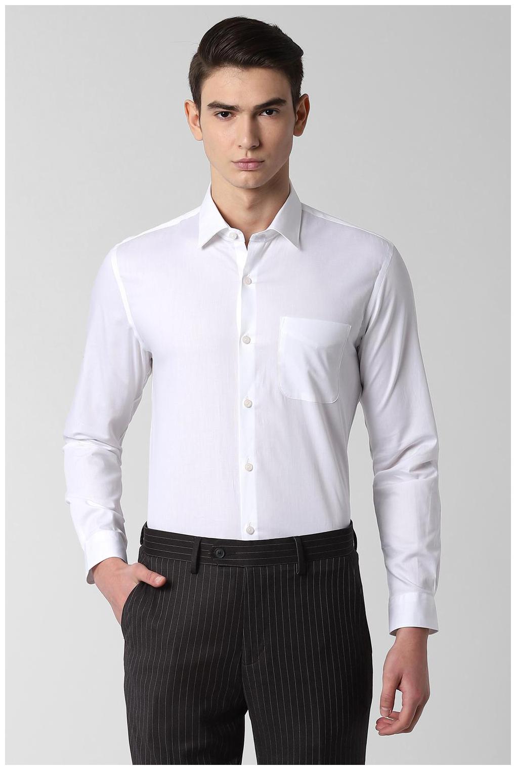 

Peter England Men Slim fit Formal Shirt - White