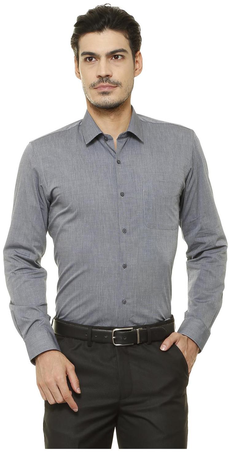 

Peter England Men Slim fit Formal Shirt - Grey