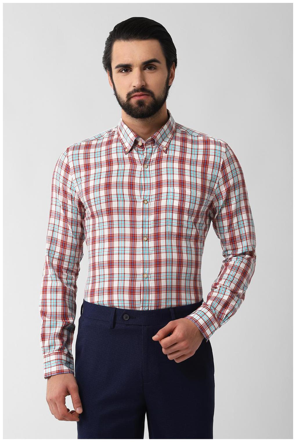 

Peter England Men Slim fit Formal Shirt - White