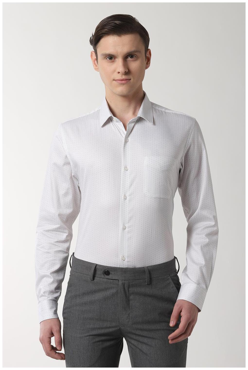 

Peter England Men Slim fit Formal Shirt - White