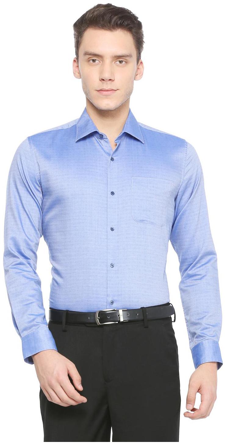 

Peter England Men Slim fit Formal Shirt - Blue