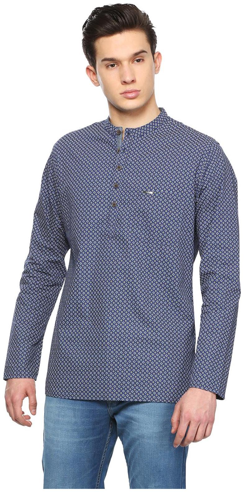 

Peter England Men Blue Regular Fit Kurta