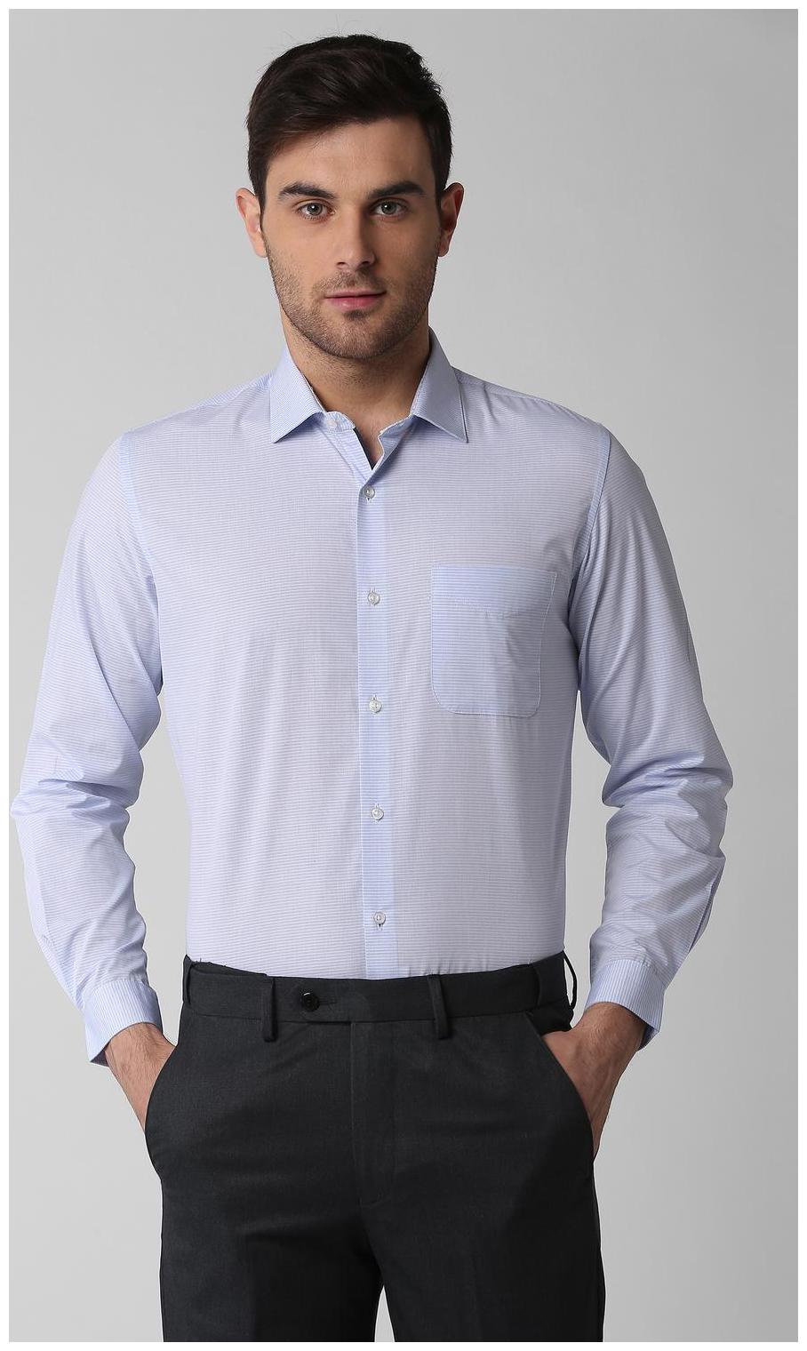 

Peter England Men Slim fit Formal Shirt - Blue
