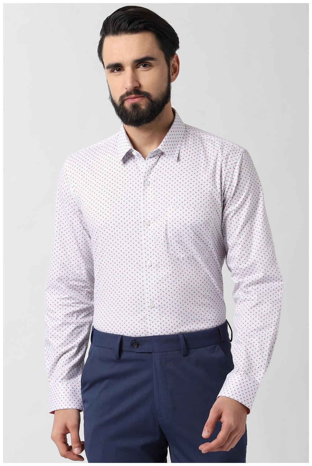 

Peter England Men Slim fit Formal Shirt - White