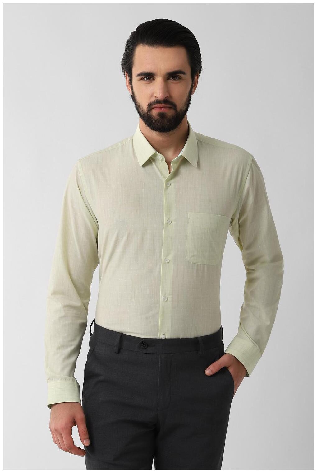 

Peter England Men Regular fit Formal Shirt - Green