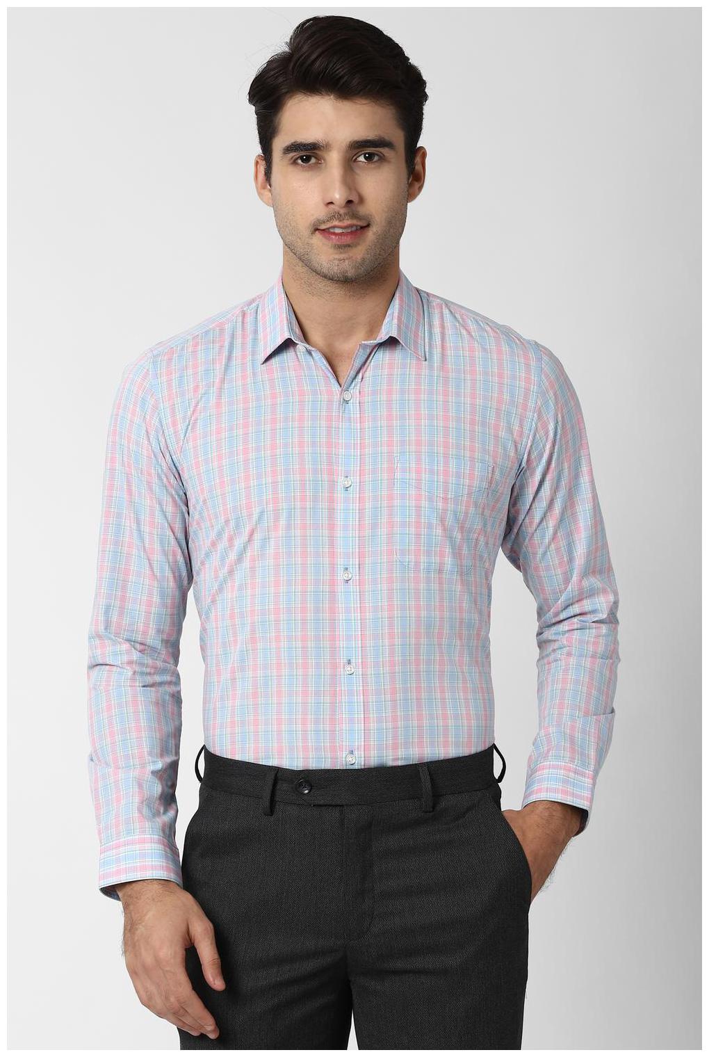

Peter England Men Regular fit Formal Shirt - Blue