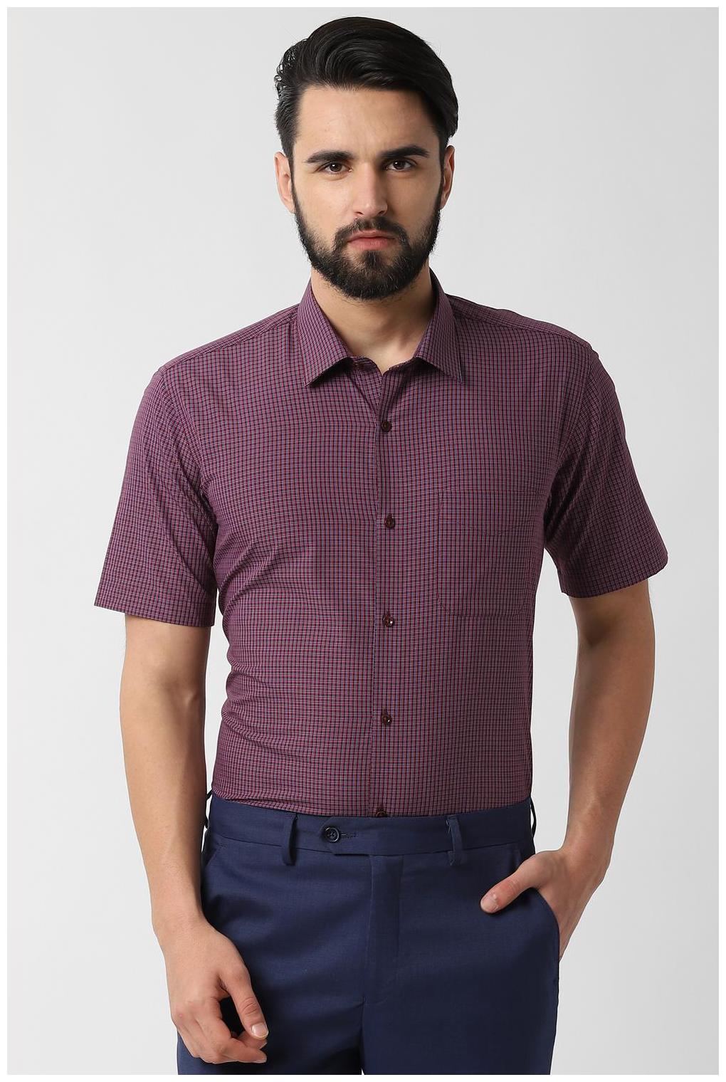 

Peter England Men Regular fit Formal Shirt - Purple