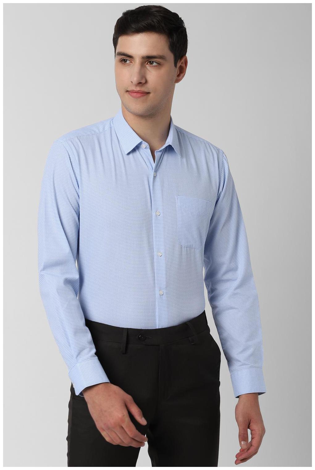 

Peter England Men Regular fit Formal Shirt - Blue