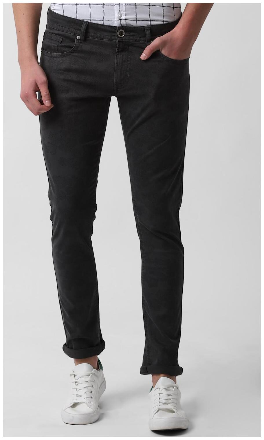 

Peter England Men Grey Skinny Fit Jeans