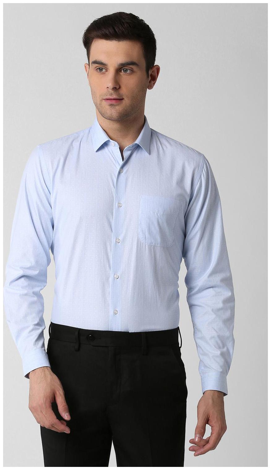

Peter England Men Regular fit Formal Shirt - Blue