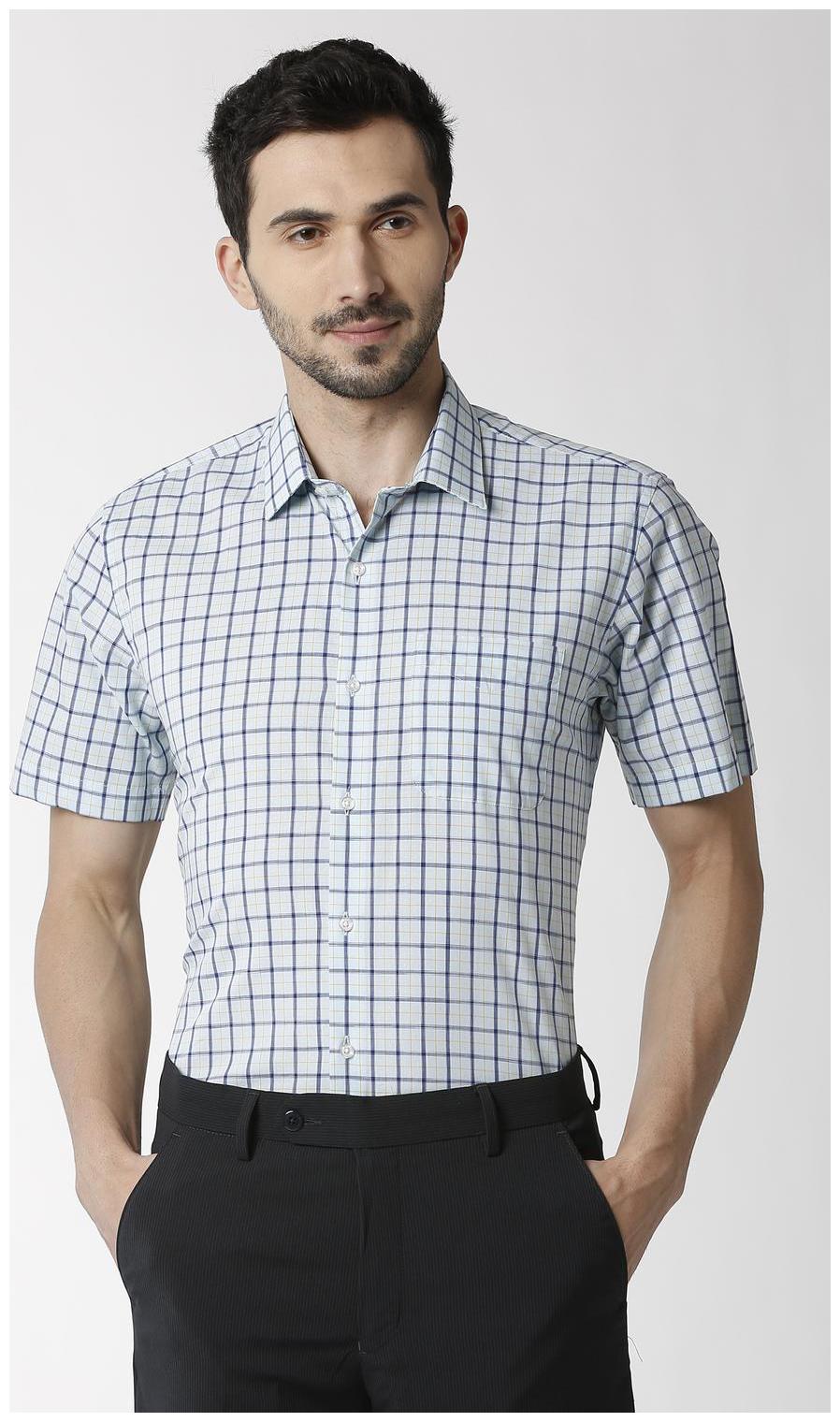 

Peter England Men Slim fit Formal Shirt - Blue