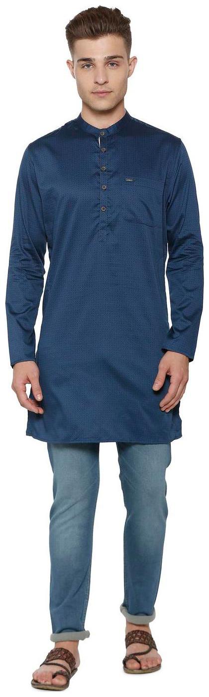 

Peter England Men Blue Slim Fit Kurta
