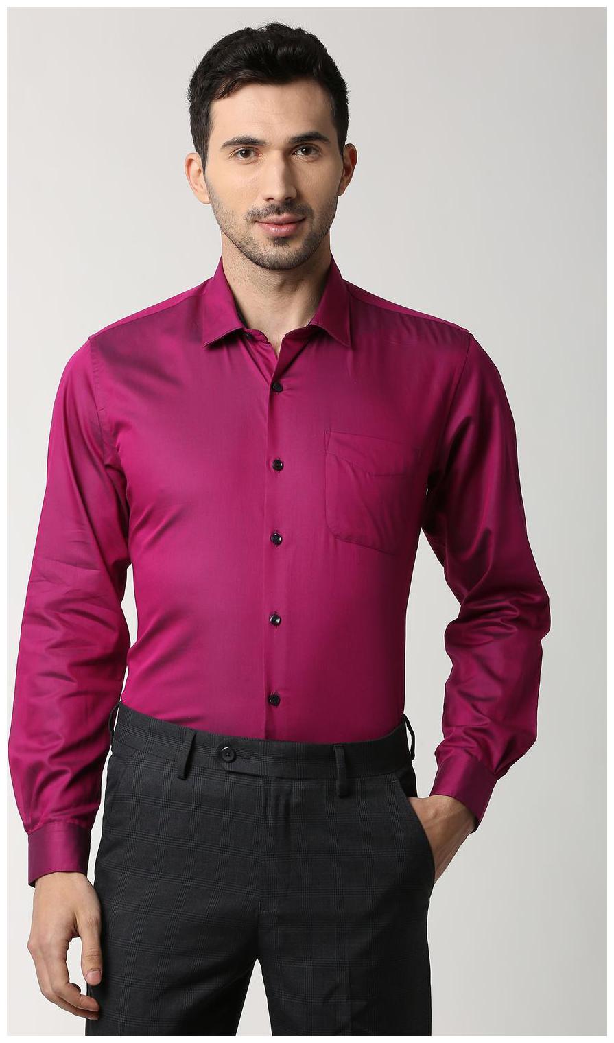 

Peter England Men Regular fit Formal Shirt - Pink