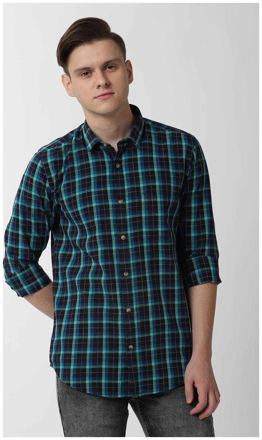 

Peter England Men Multi Checked Super Slim Fit Casual Shirt