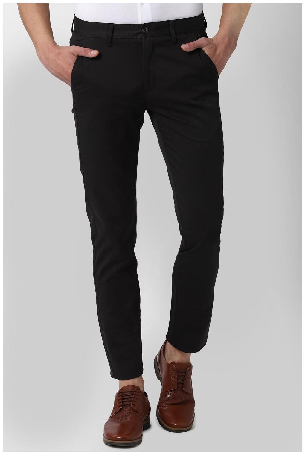 

Peter England Black Casual Trouser