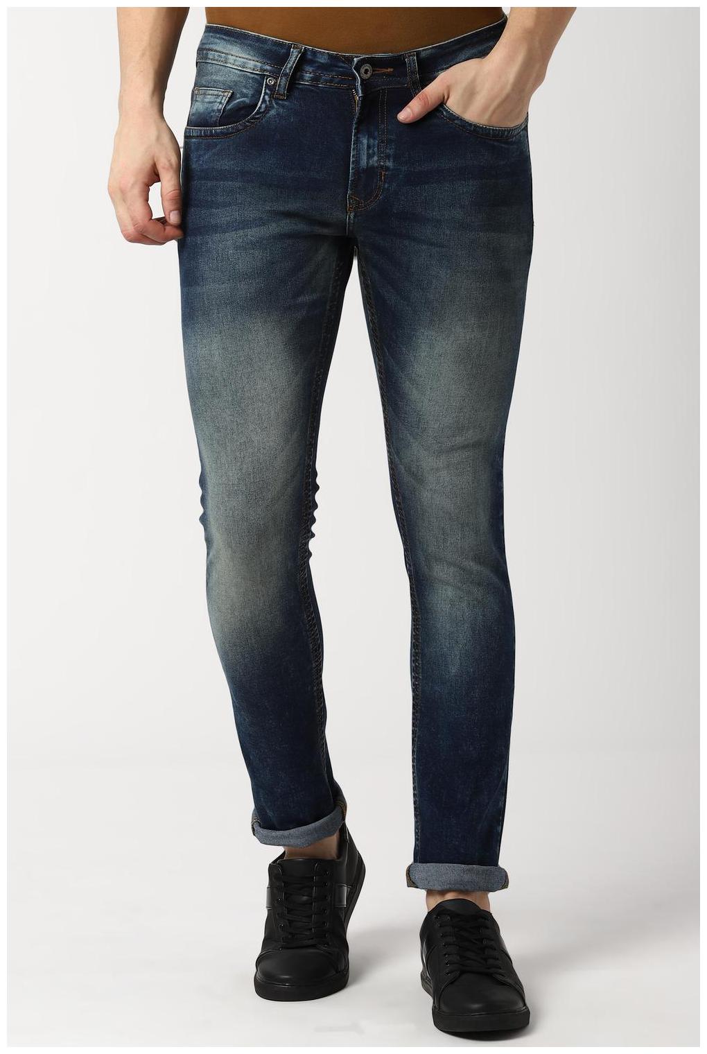 

Peter England Men Navy Blue Skinny Fit Jeans