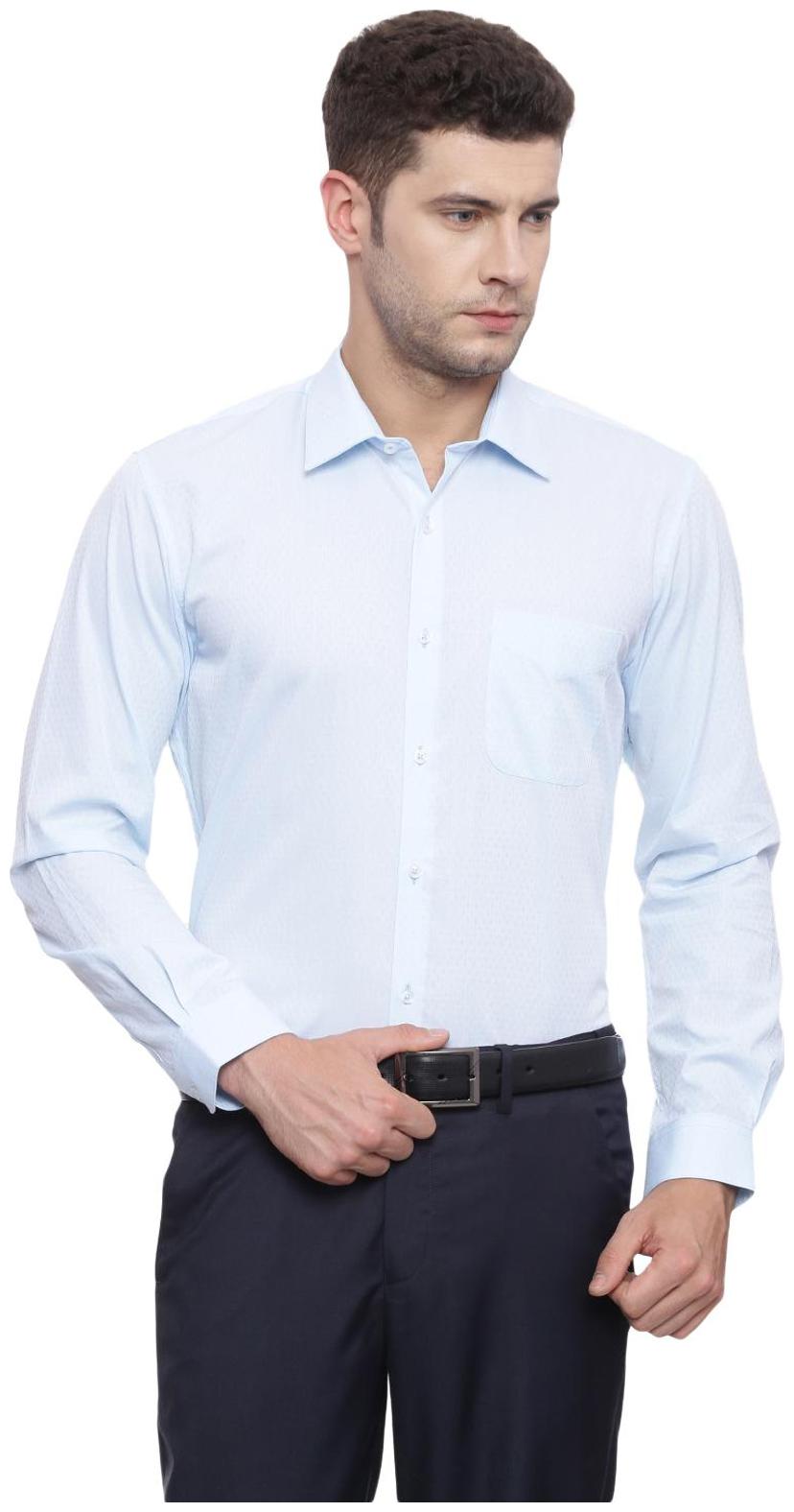 

Peter England Men Slim fit Formal Shirt - Blue