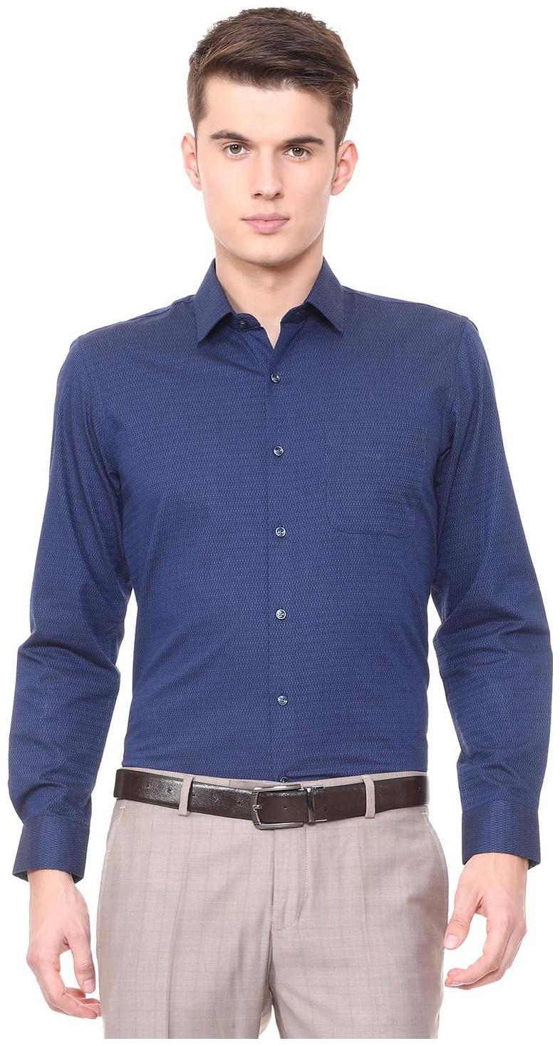 

Peter England Men Slim fit Formal Shirt - Blue