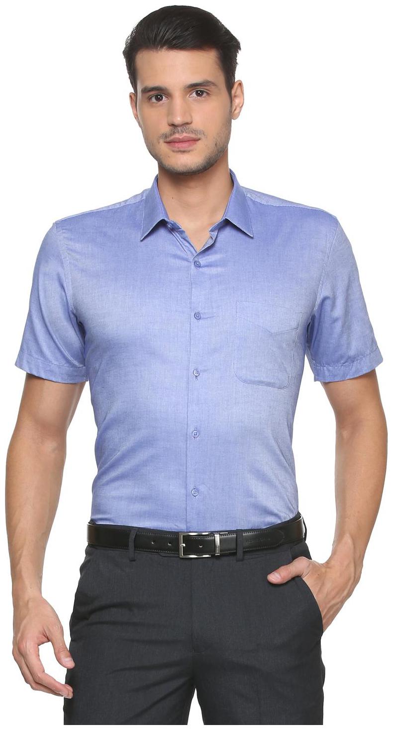 

Peter England Men Slim fit Formal Shirt - Blue