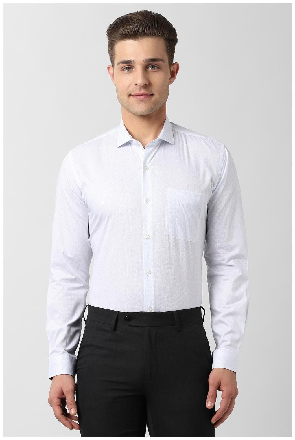 

Peter England Men Slim fit Formal Shirt - White