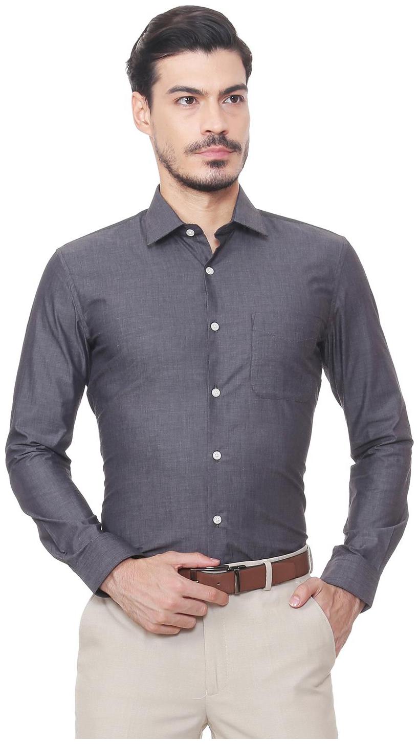 

Peter England Men Regular fit Formal Shirt - Grey