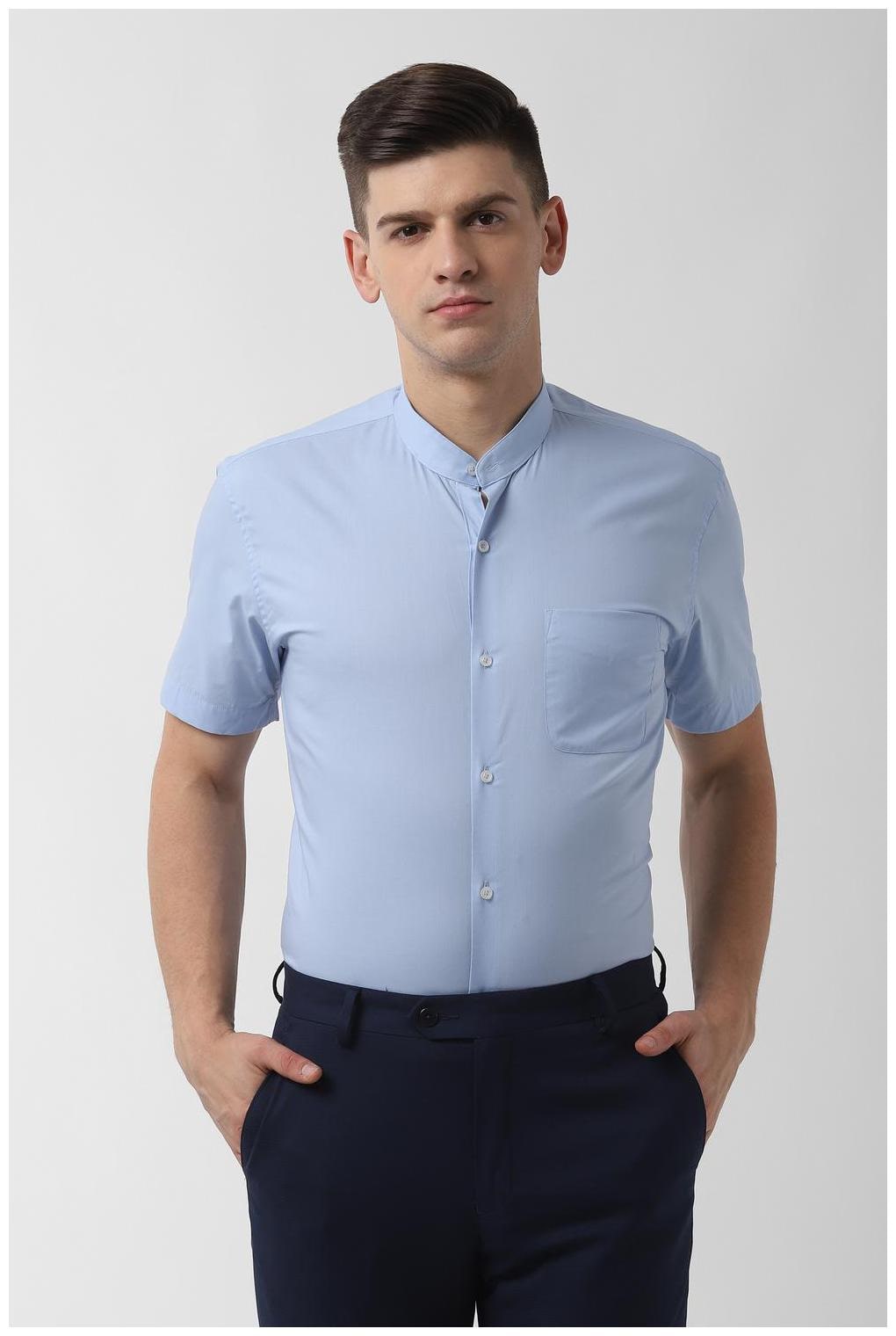 

Peter England Men Slim fit Formal Shirt - Blue