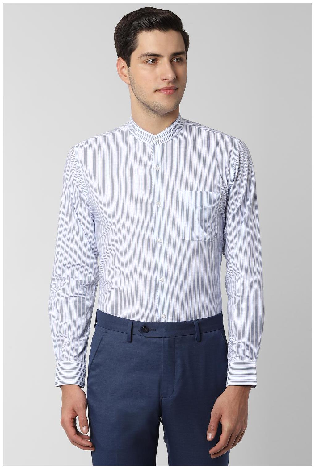 

Peter England Men Slim fit Formal Shirt - Blue