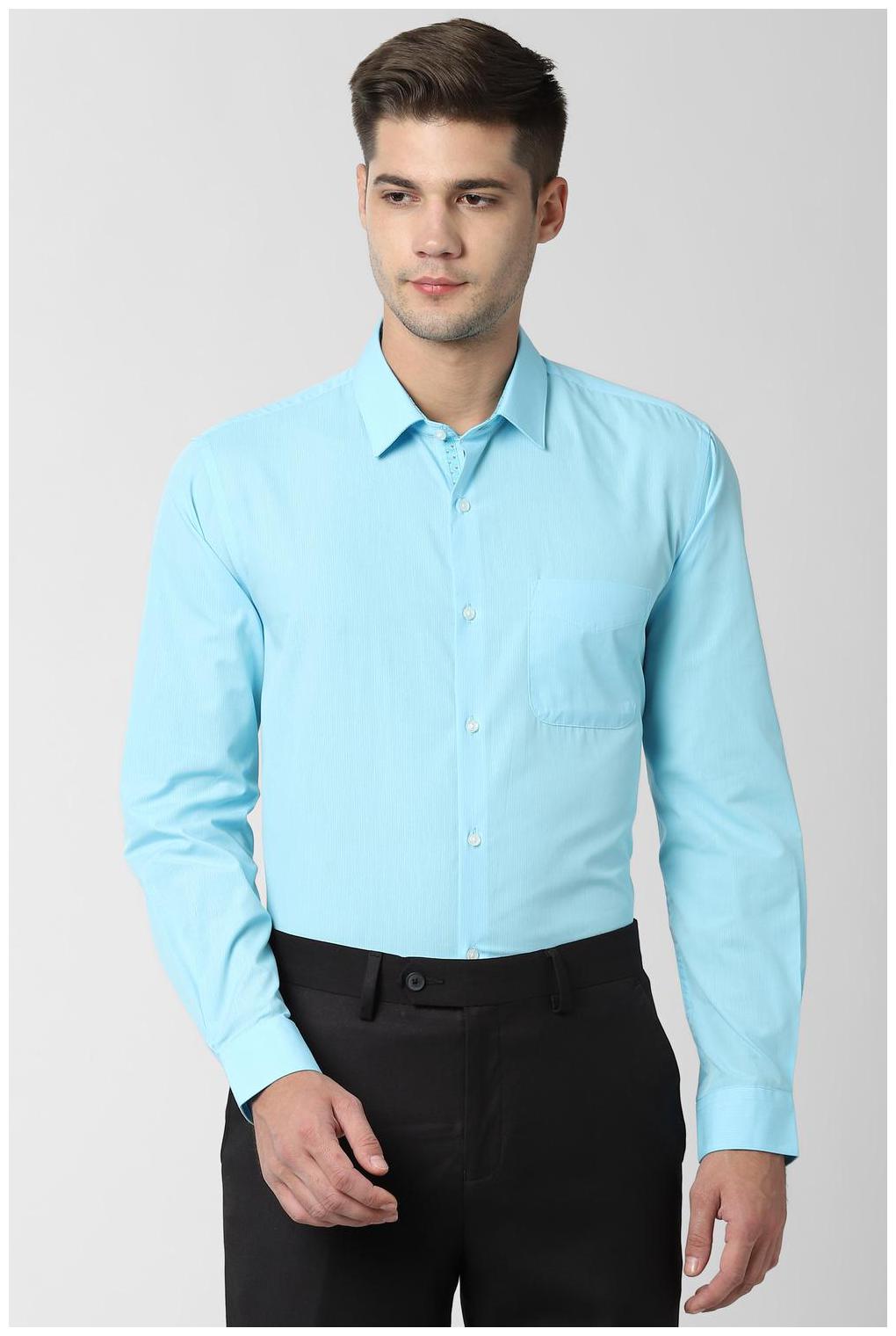

Peter England Men Regular fit Formal Shirt - Blue