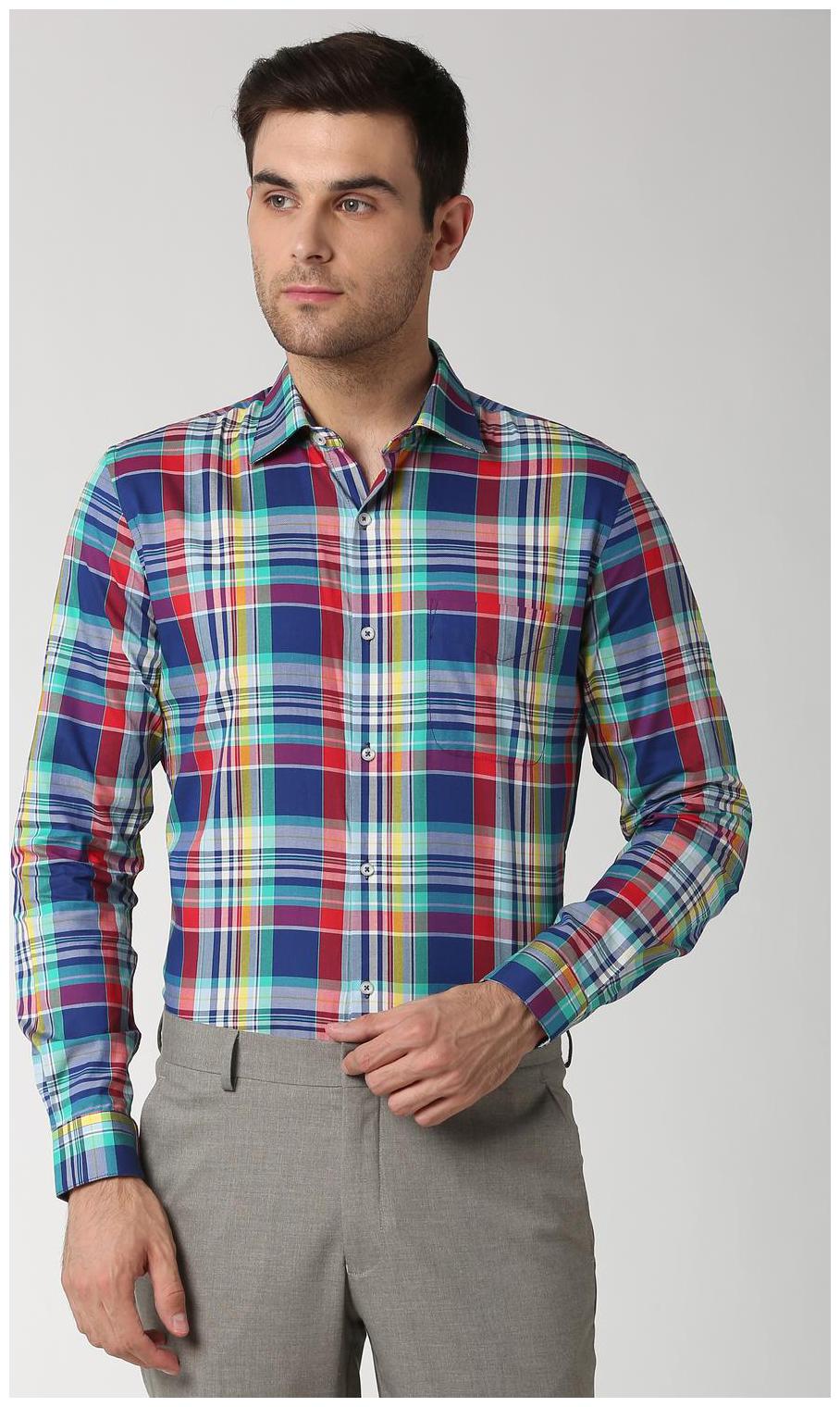 

Peter England Men Slim fit Formal Shirt - Multi