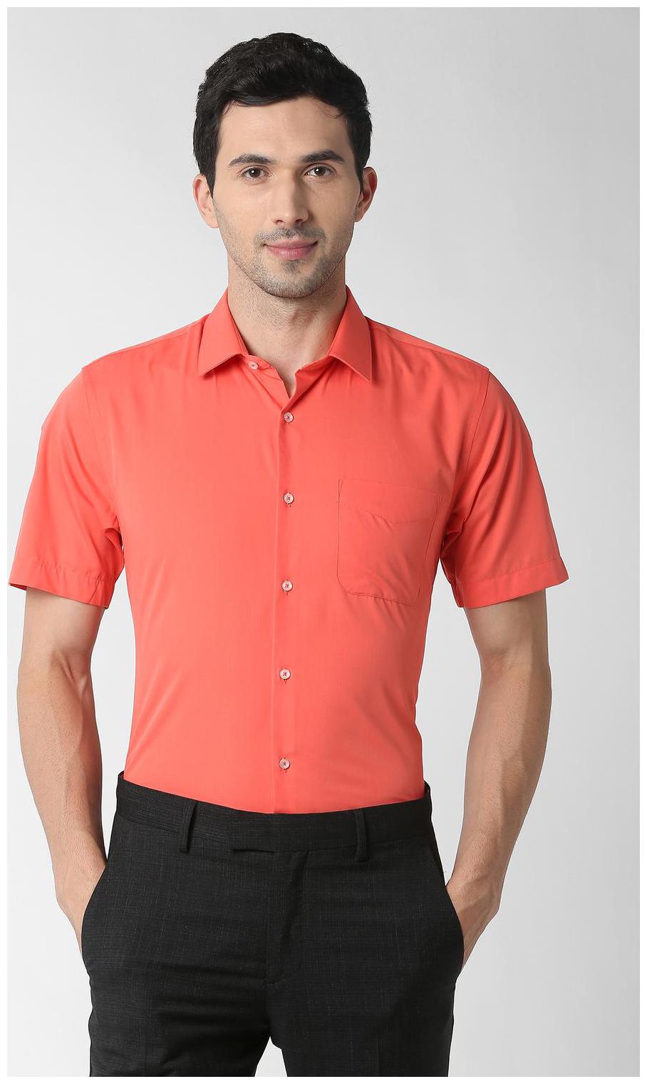 

Peter England Men Slim fit Formal Shirt - Orange