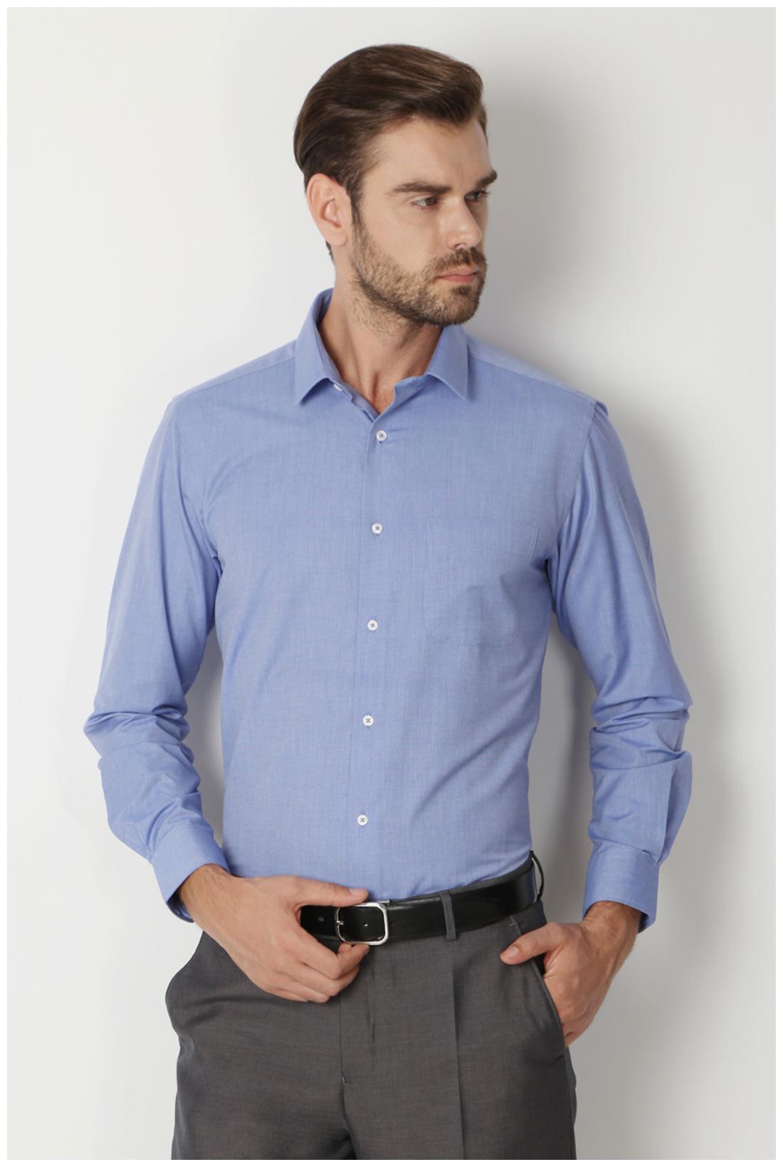 

Peter England Men Slim fit Formal Shirt - Blue