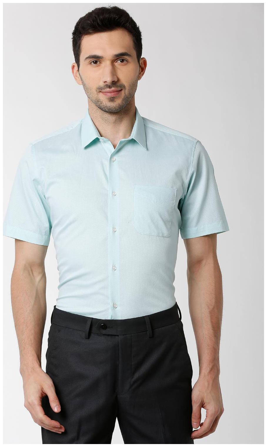 

Peter England Men Regular fit Formal Shirt - Blue