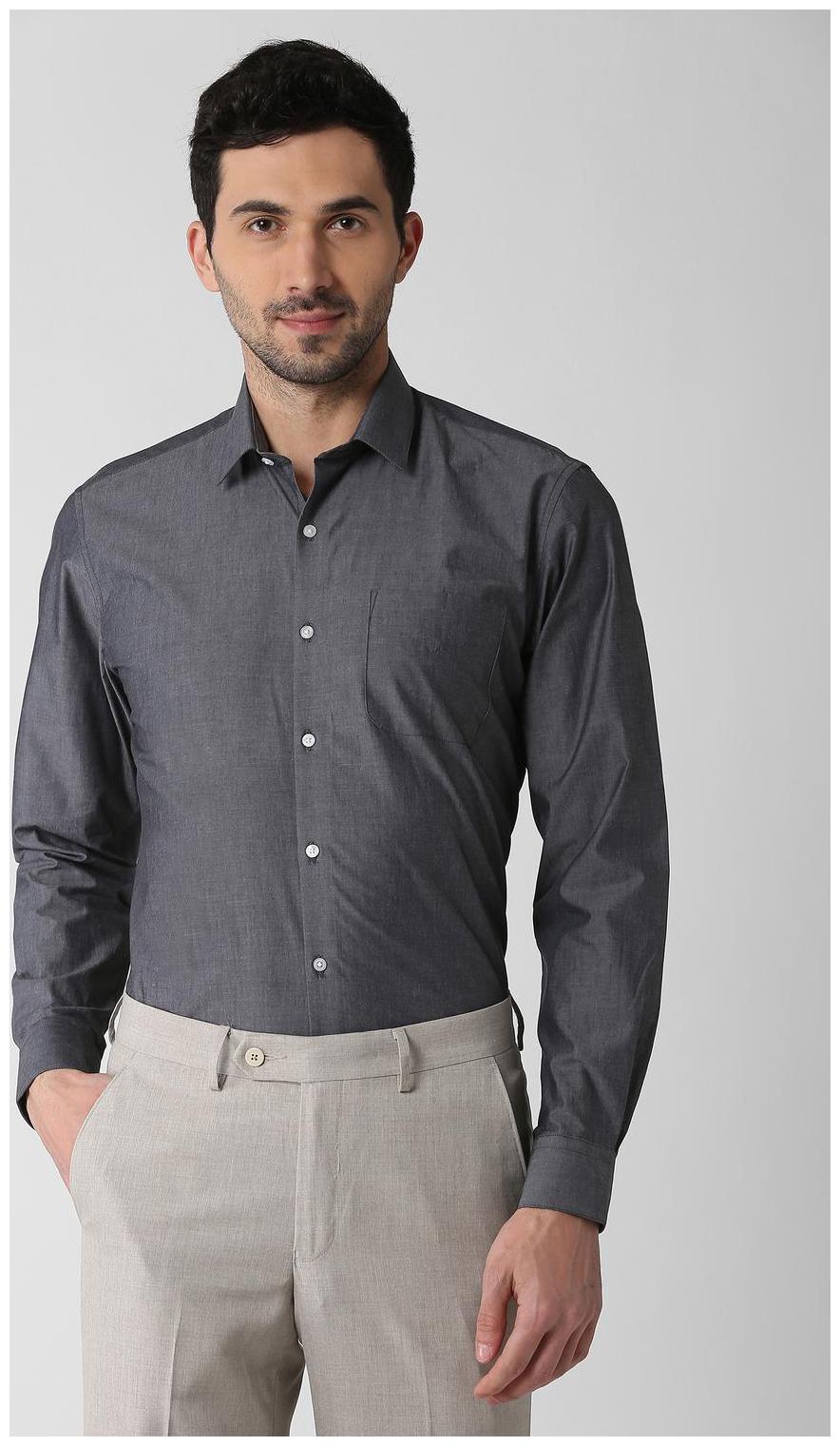 

Peter England Men Regular fit Formal Shirt - Grey