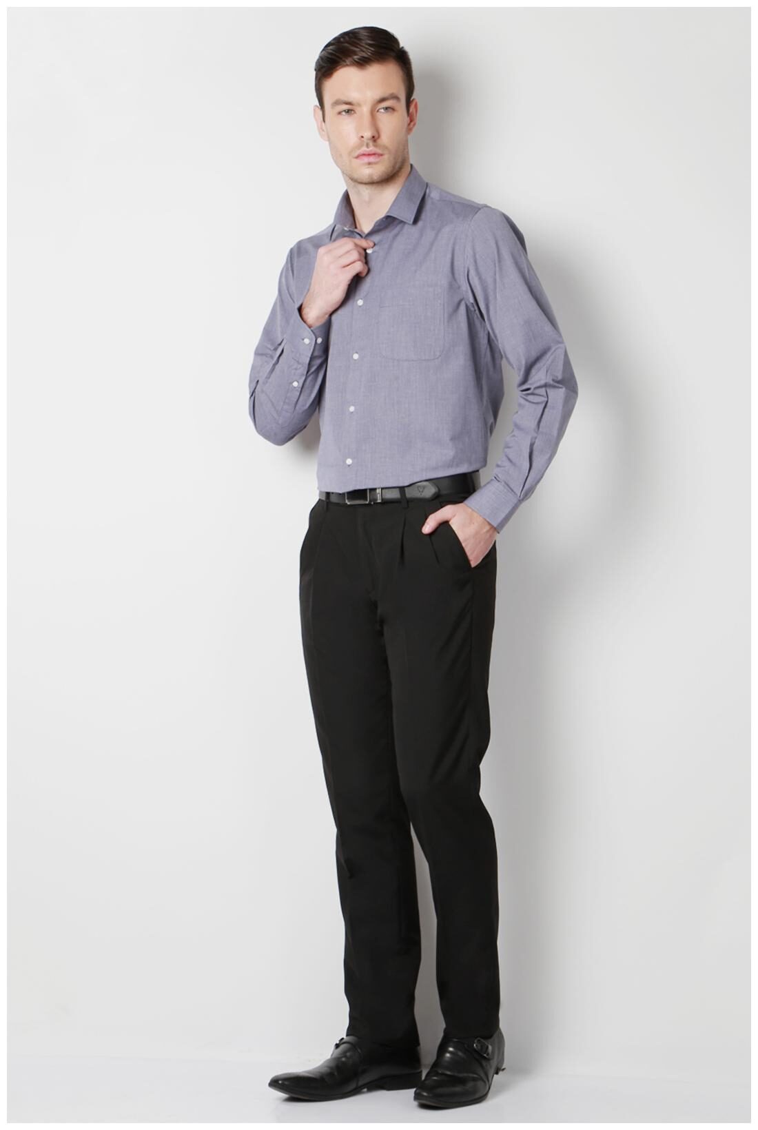 

Peter England Men Regular fit Formal Shirt - Grey