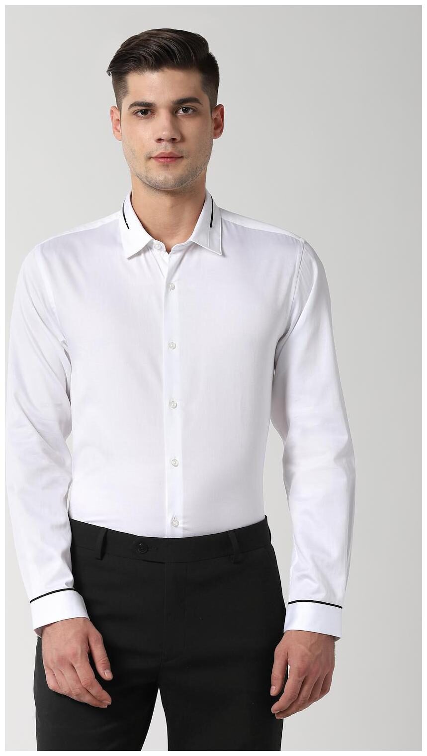 

Peter England Men Slim fit Formal Shirt - White