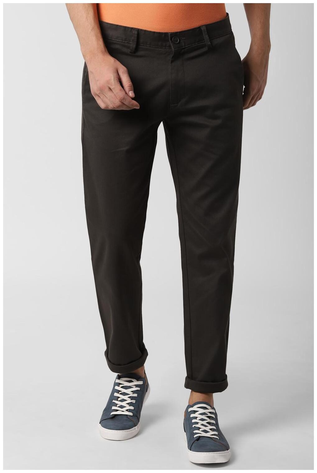 

Peter England Brown Casual Trouser