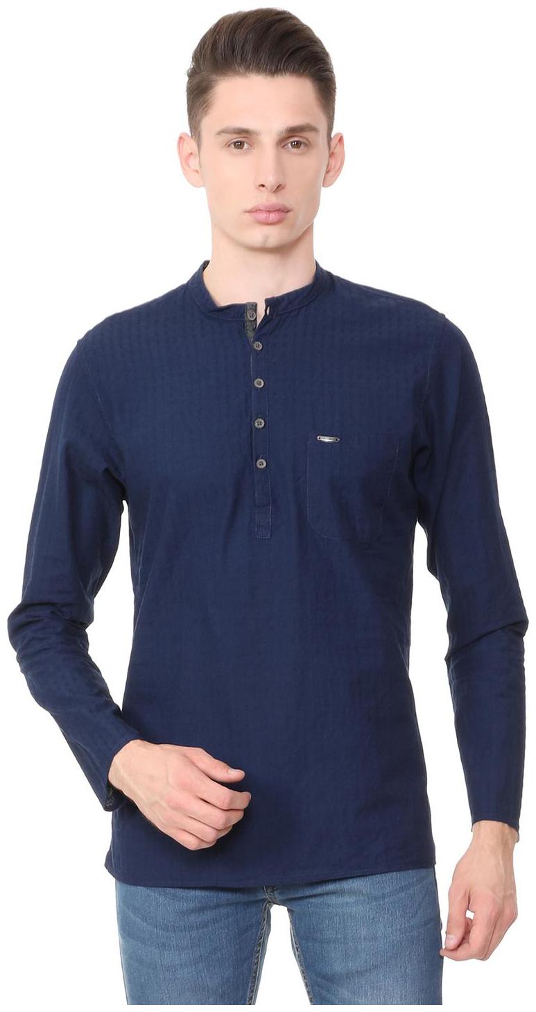 

Peter England Men Blue Slim Fit Kurta
