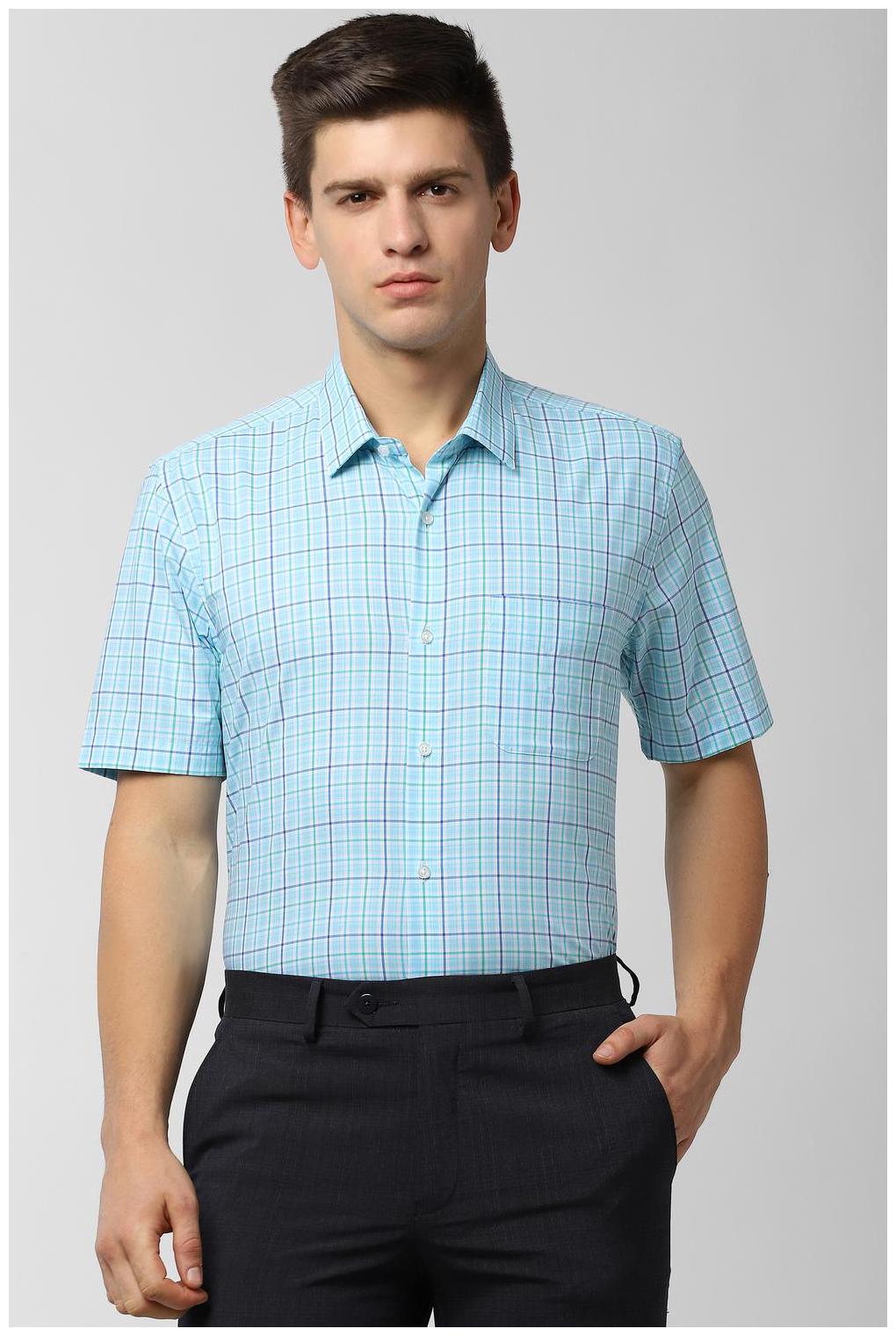 

Peter England Men Regular fit Formal Shirt - Blue