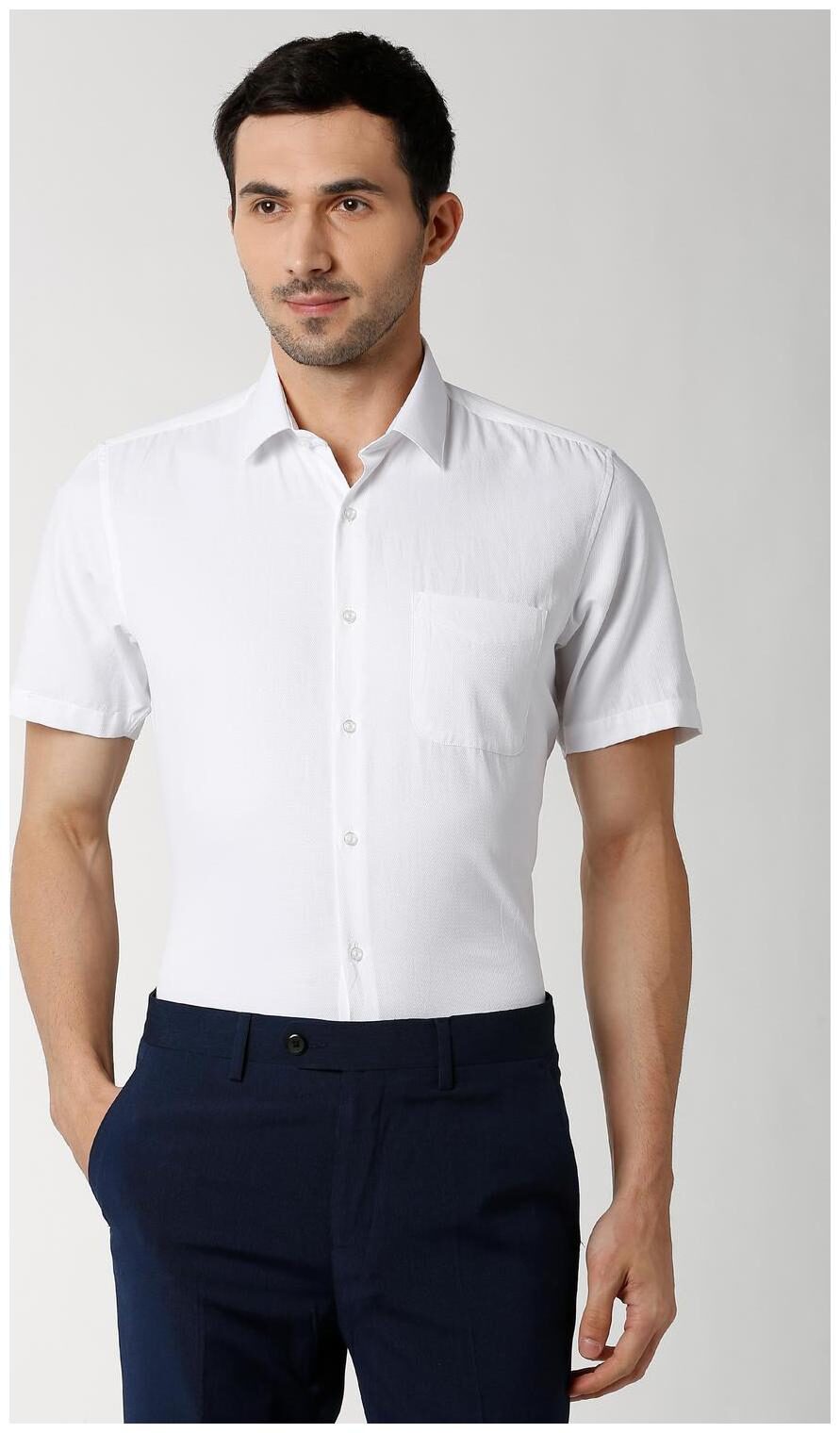 

Peter England Men Slim fit Formal Shirt - White