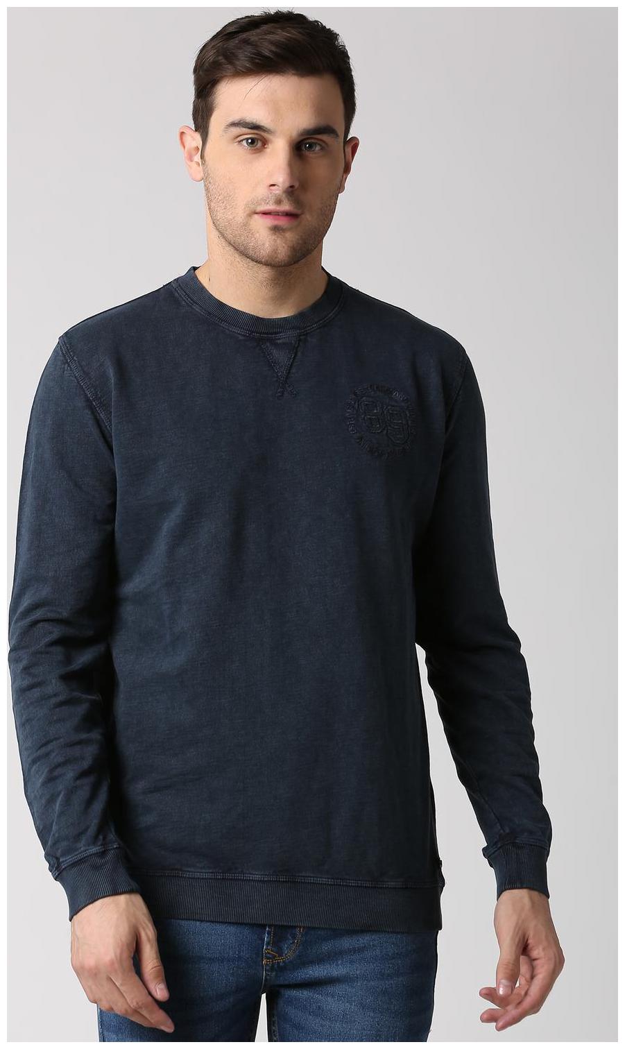 

Peter England Men Blue Round neck Sweatshirt