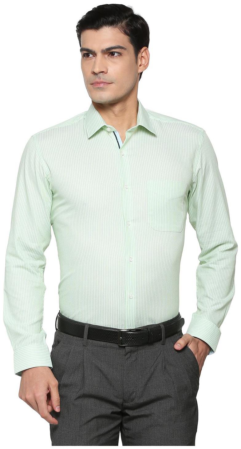 

Peter England Men Regular fit Formal Shirt - Green