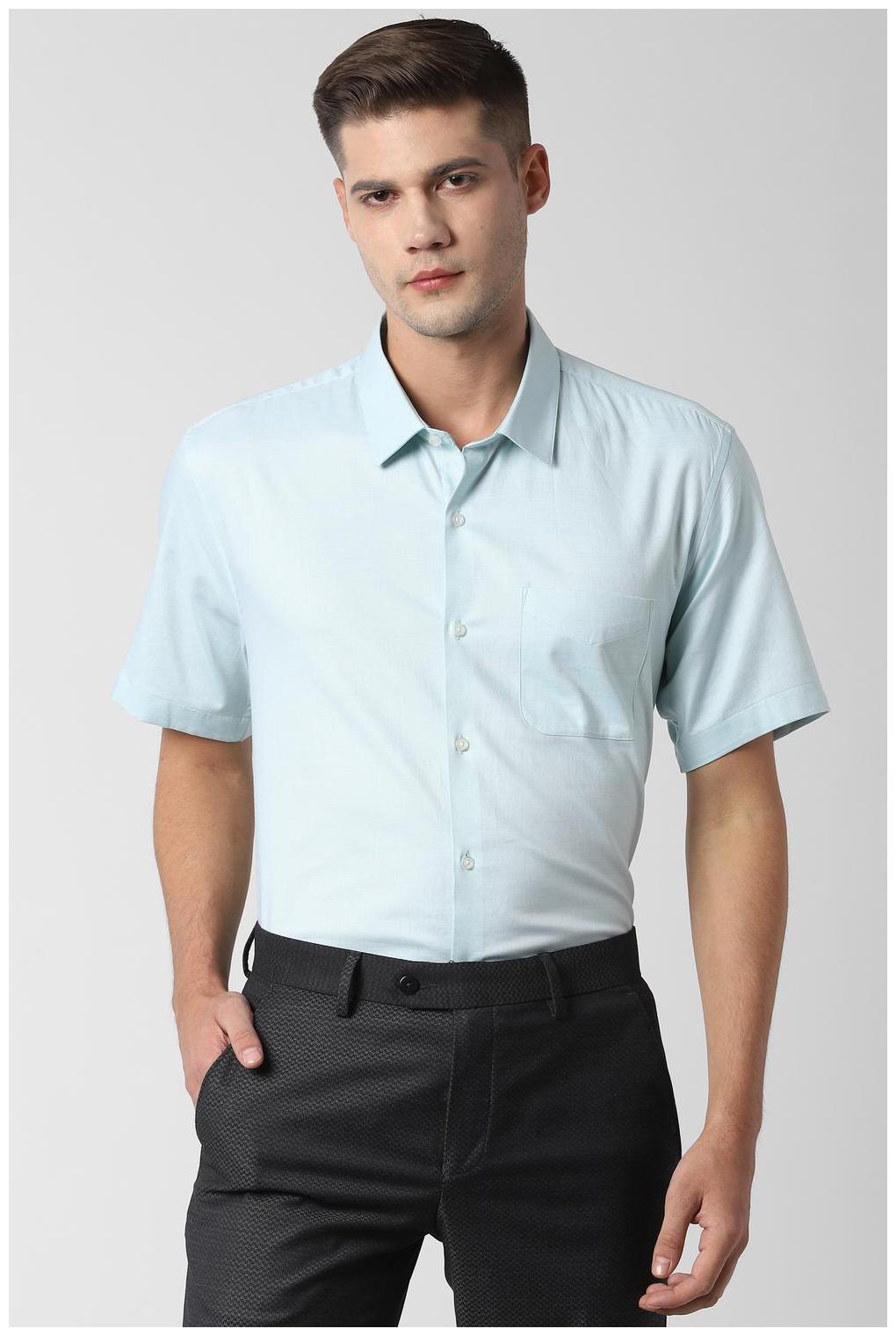 

Peter England Men Regular fit Formal Shirt - Green