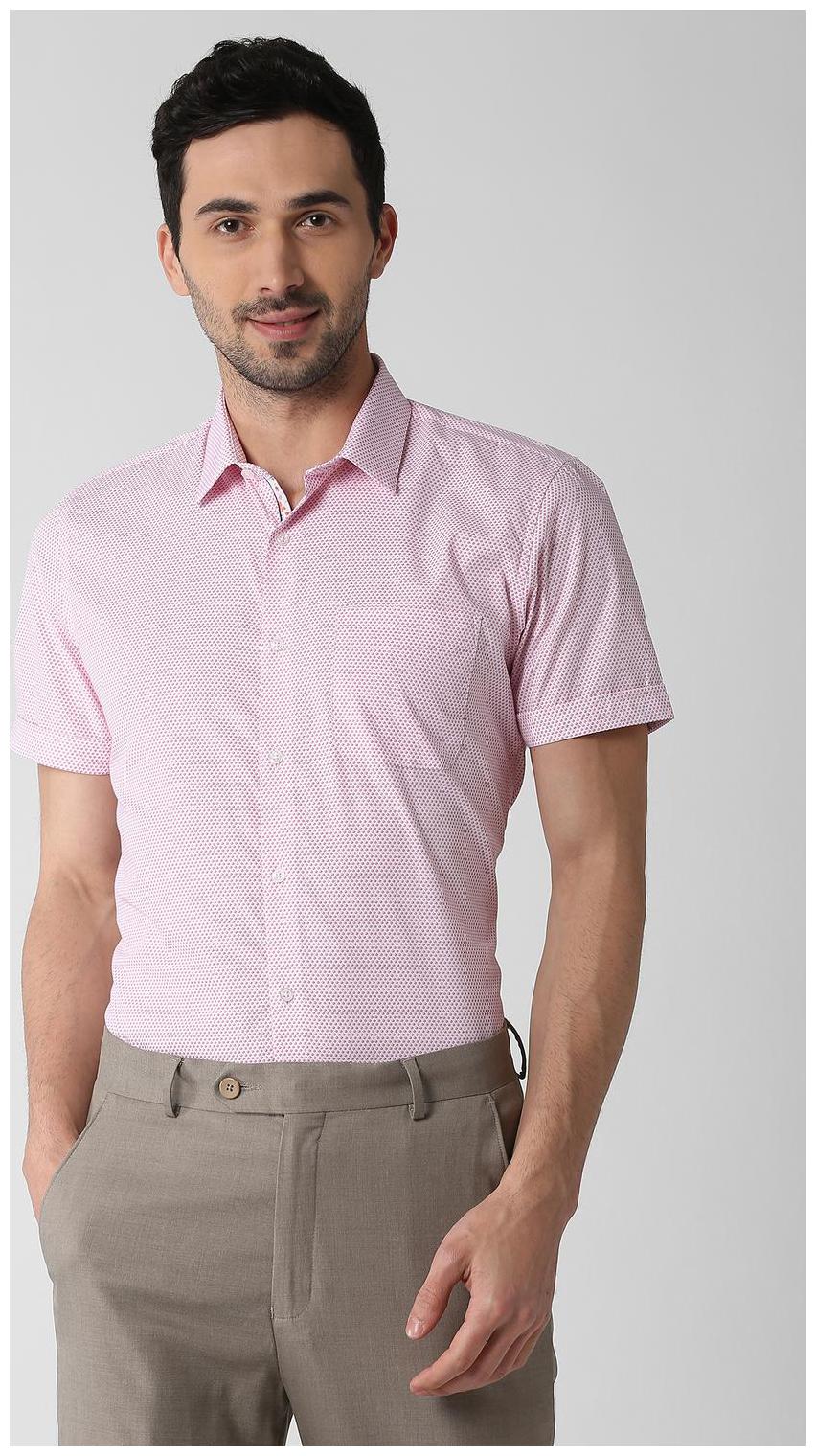 

Peter England Men Slim fit Formal Shirt - Pink