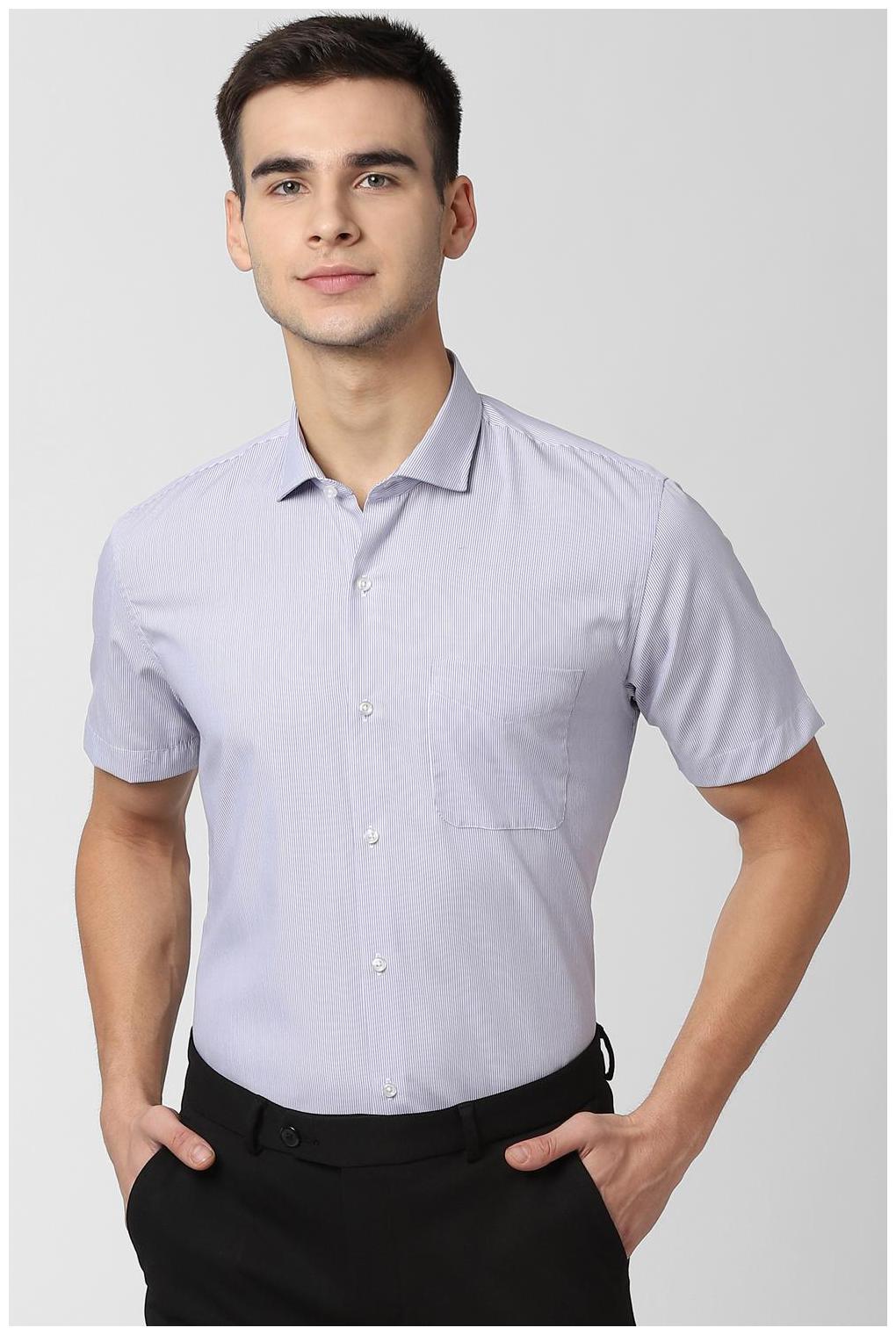 

Peter England Men Slim fit Formal Shirt - Blue