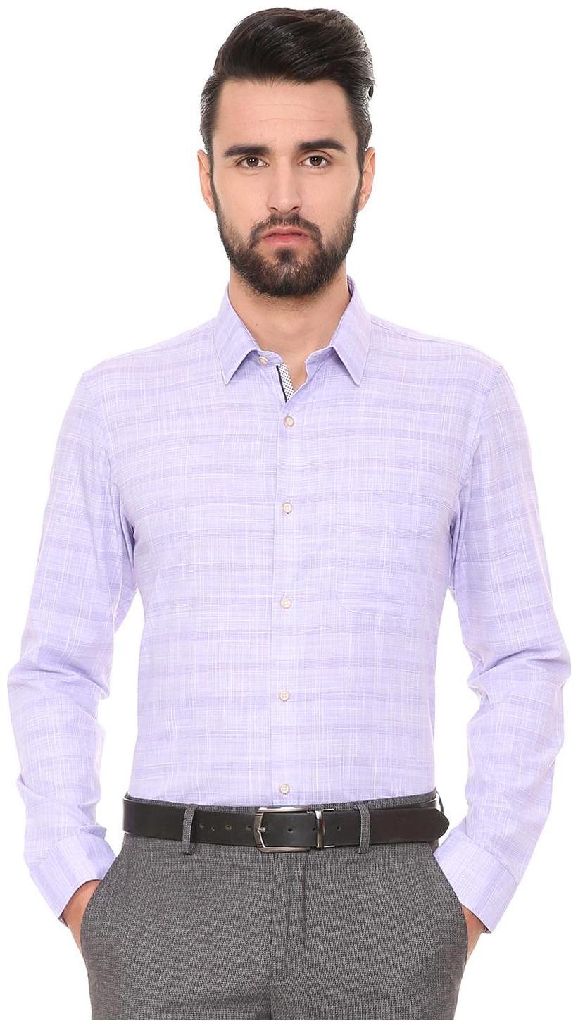 

Peter England Men Slim fit Formal Shirt - Blue