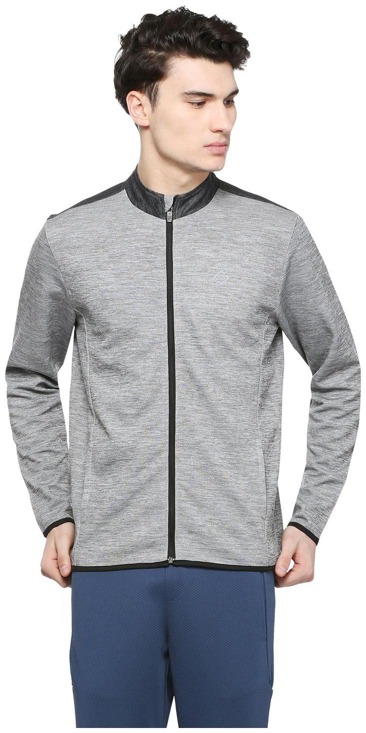 

Peter England Men Grey High neck Sweatshirt