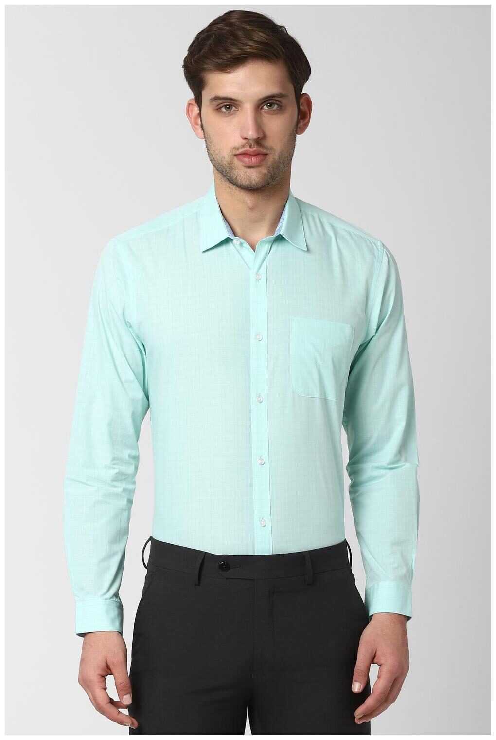 

Peter England Men Regular fit Formal Shirt - Blue