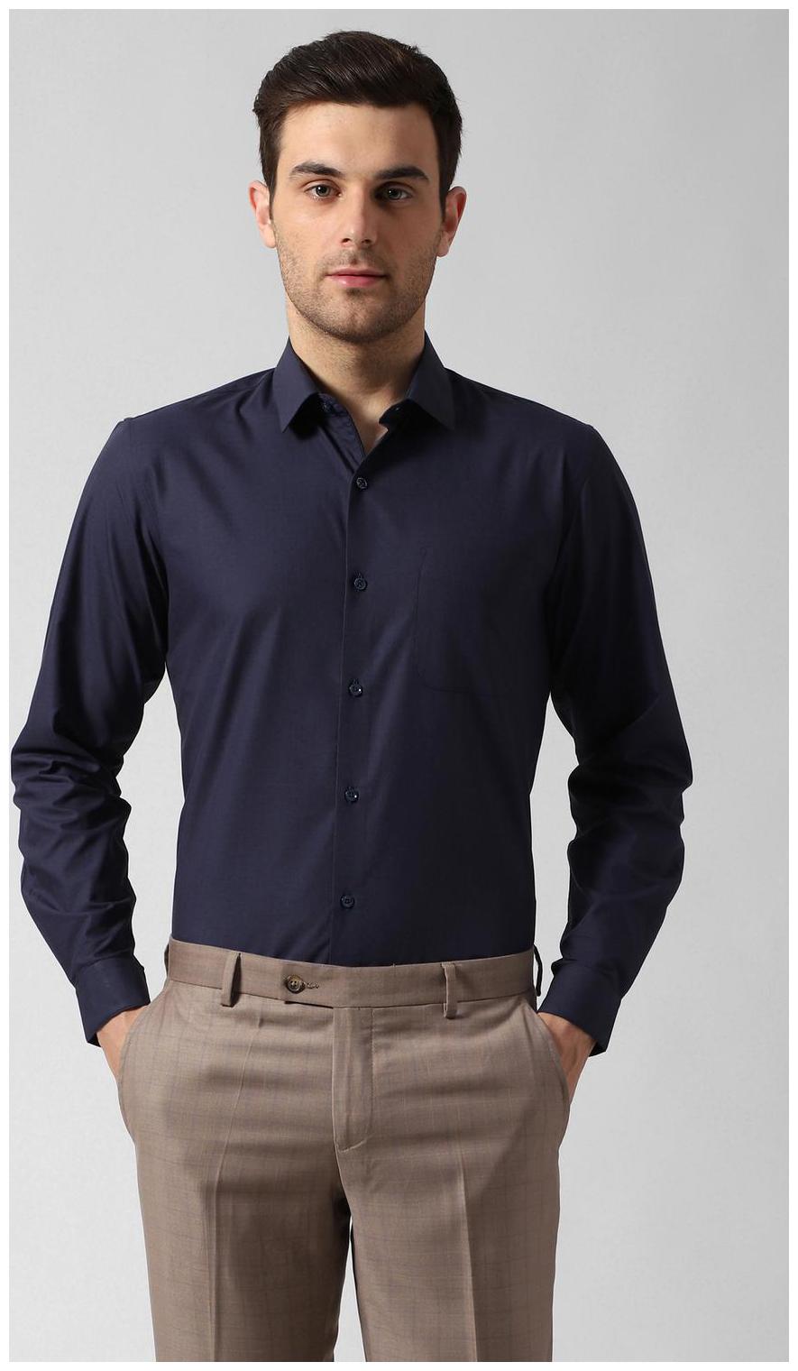 

Peter England Men Slim fit Formal Shirt - Purple